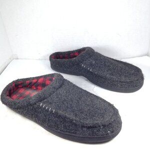 Men Slippers Grey Black Size X-Large 12-13